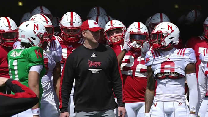 Scott Frost spring game 2022 tunnel walk